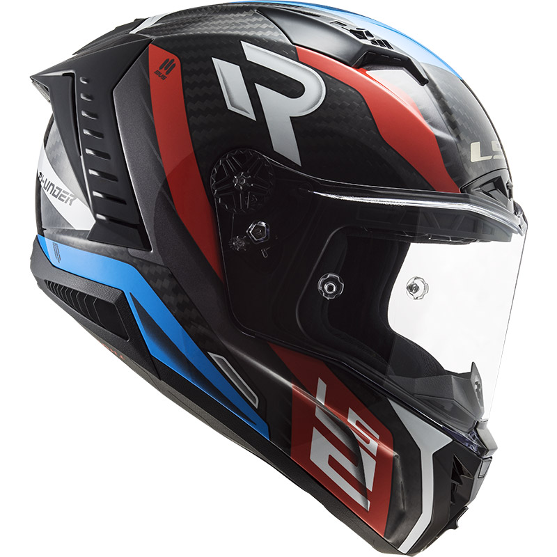 Ls2 Ff805 Thunder Carbon Supra Red Blue Helmet Ls2 Ff805 Thunder Carbon Supra Red Blue Helmet